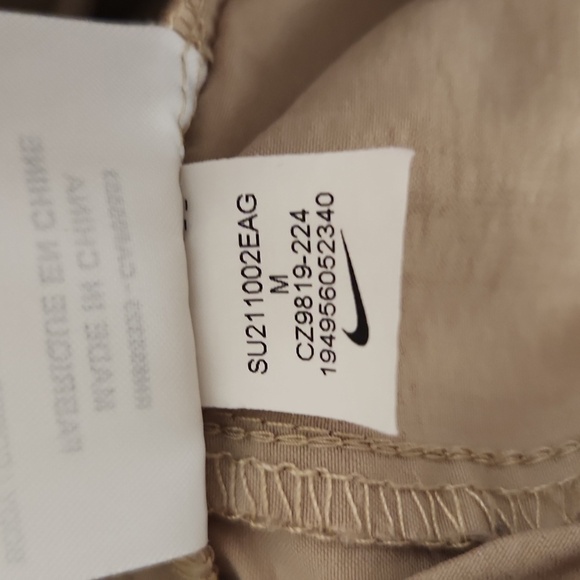 Nike Mid Rise Open Leg Stretch Track Pant, Tan, Womens Medium - Picture 9 of 9